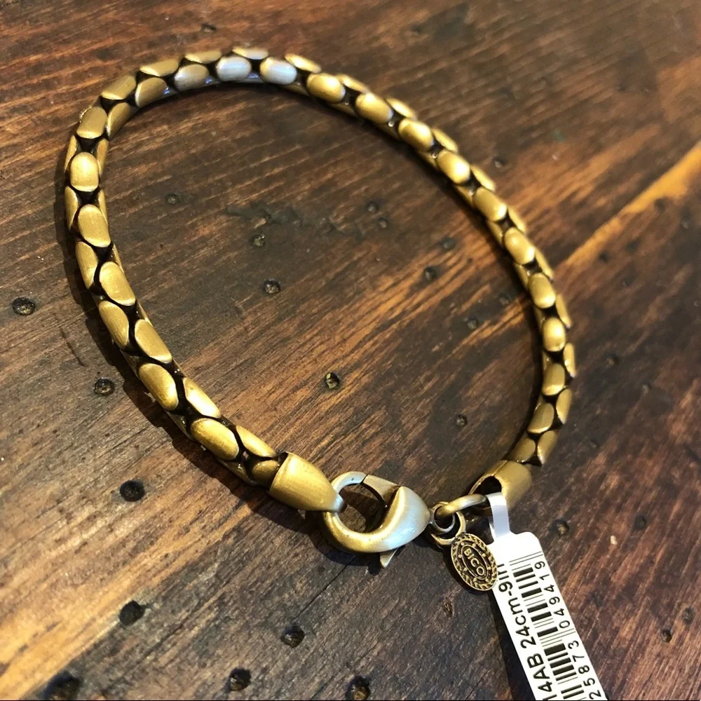 Last Ones!! 9” Solid Brass Snake Bracelet NWT